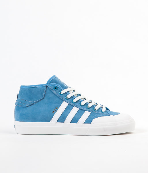 Adidas X Marc Johnson Matchcourt Mid Shoes - Light Blue / Neo White ...