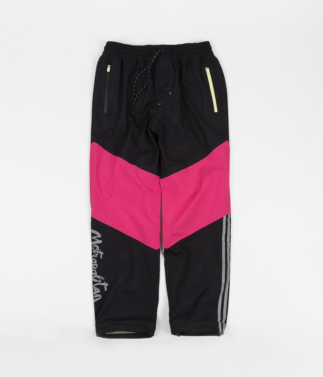 black and yellow adidas track pants