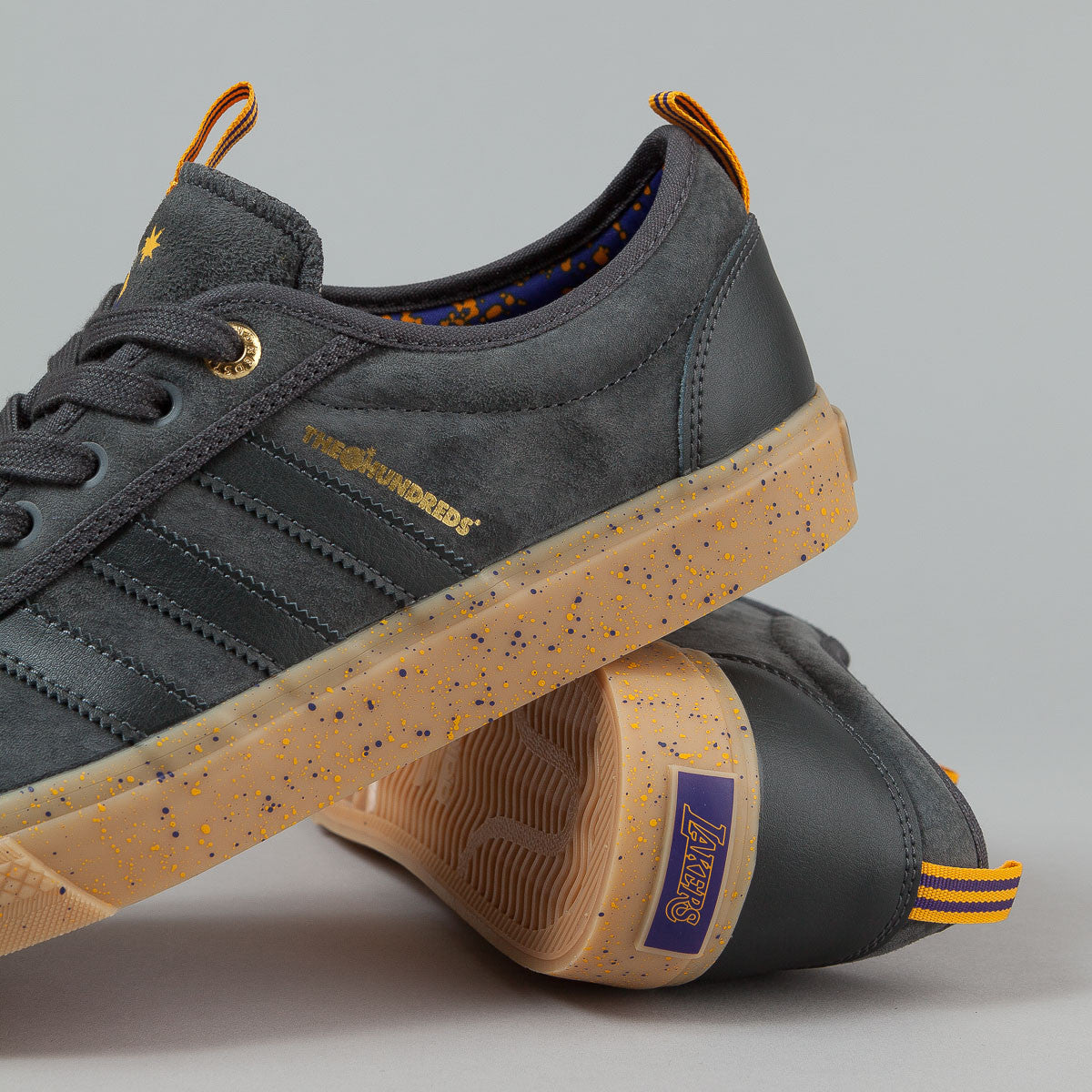 Adidas x NBA x The Hundreds Adi-Ease ADV - Grey / Purple | Flatspot