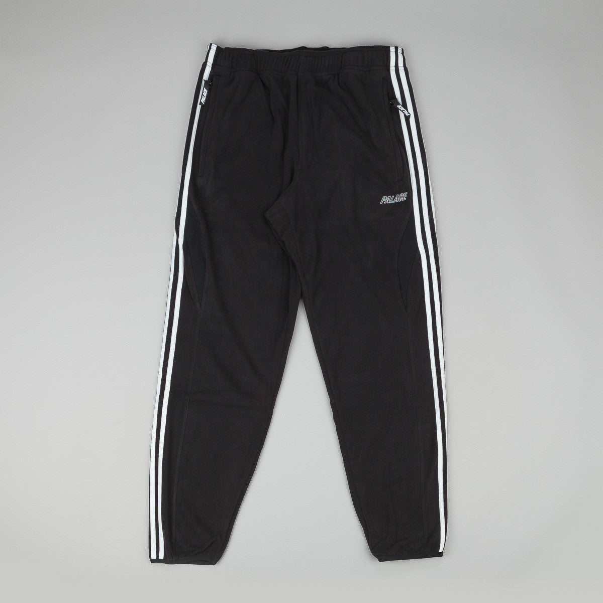 Adidas x Palace Fleece Sweatpants - Black / White | Flatspot