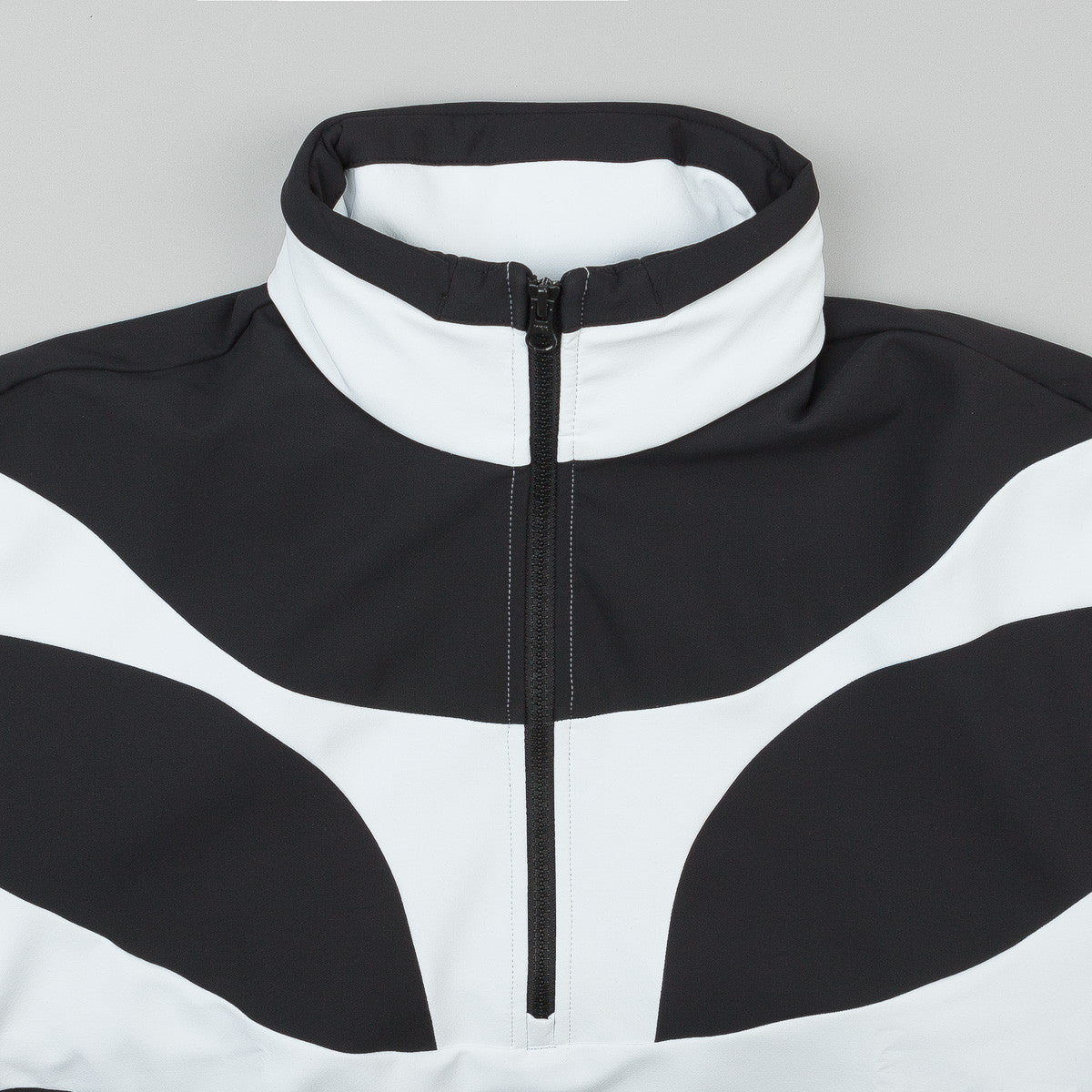 Adidas x Palace Heavy Half Zip Jacket - White / Black | Flatspot