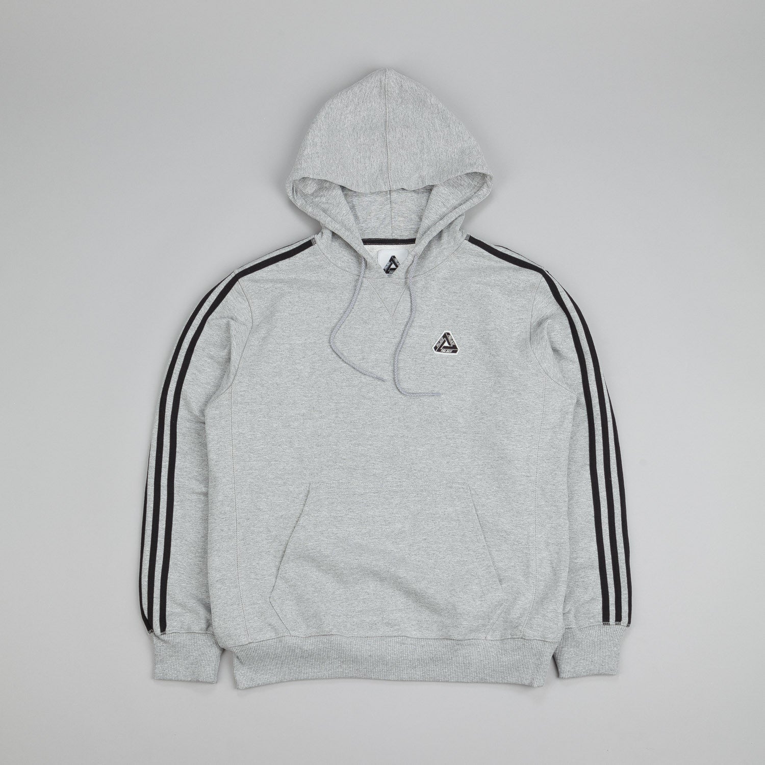 Adidas x Palace Hyper Hooded Sweatshirt Grey Heather | Flatspot