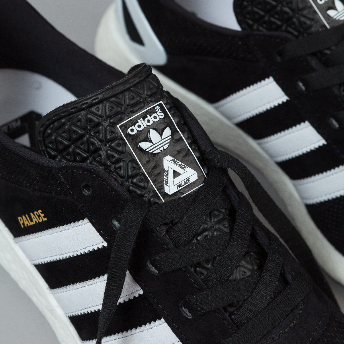 Adidas X Palace Pro Boost Shoes - Black / White / Gold | Flatspot