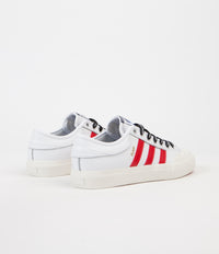 Adidas x Trap Matchcourt Shoes - White Scarlet | Flatspot