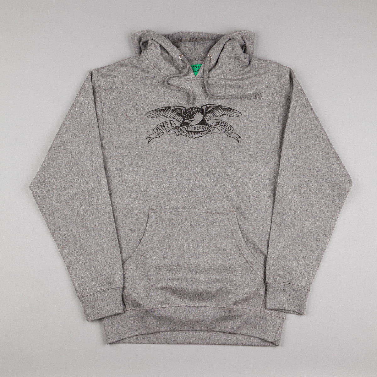 Anti Hero Basic Eagle Hooded Sweatshirt - Gunmetal Heather | Flatspot