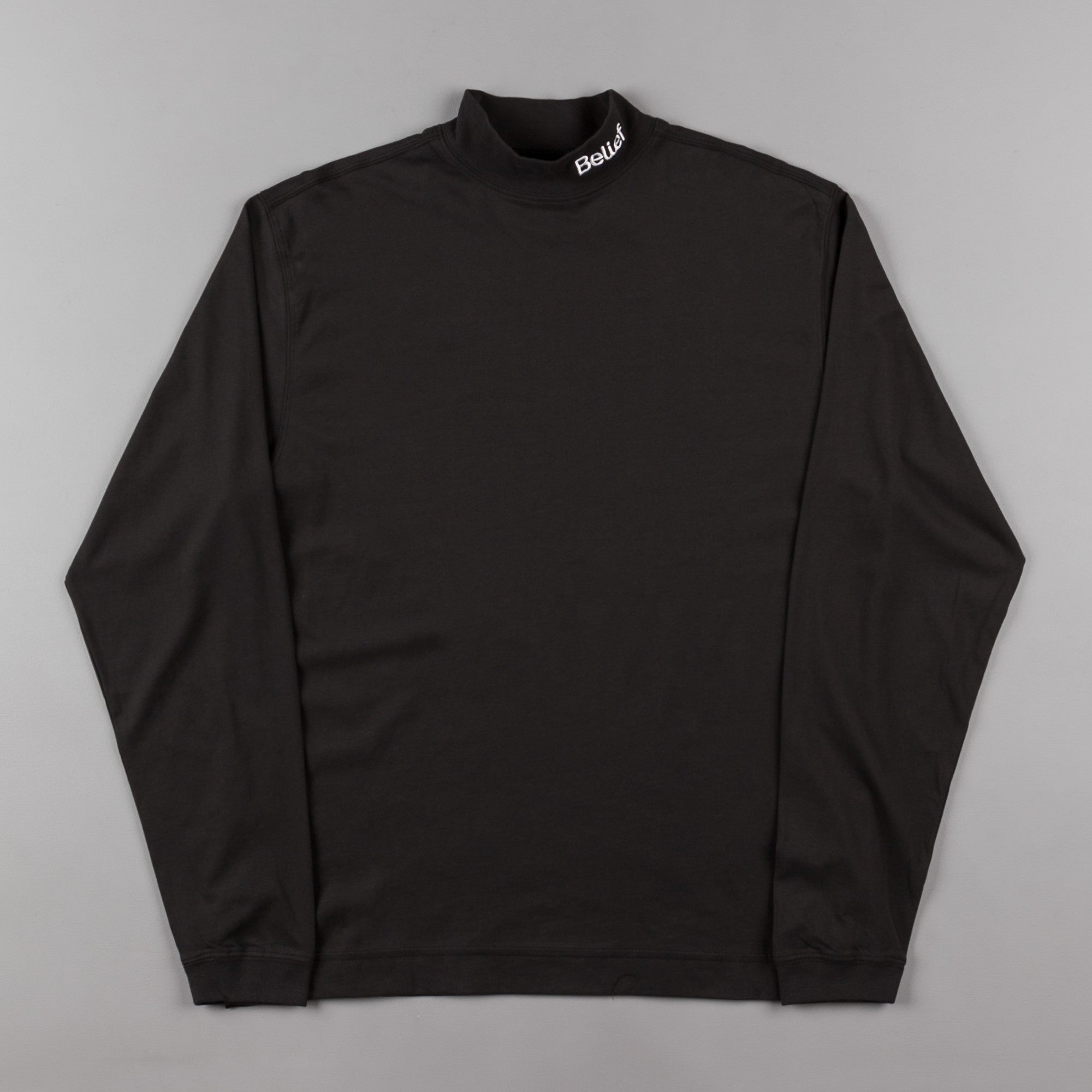 Download Belief Connect Mock Neck Long Sleeve T-Shirt - Black ...