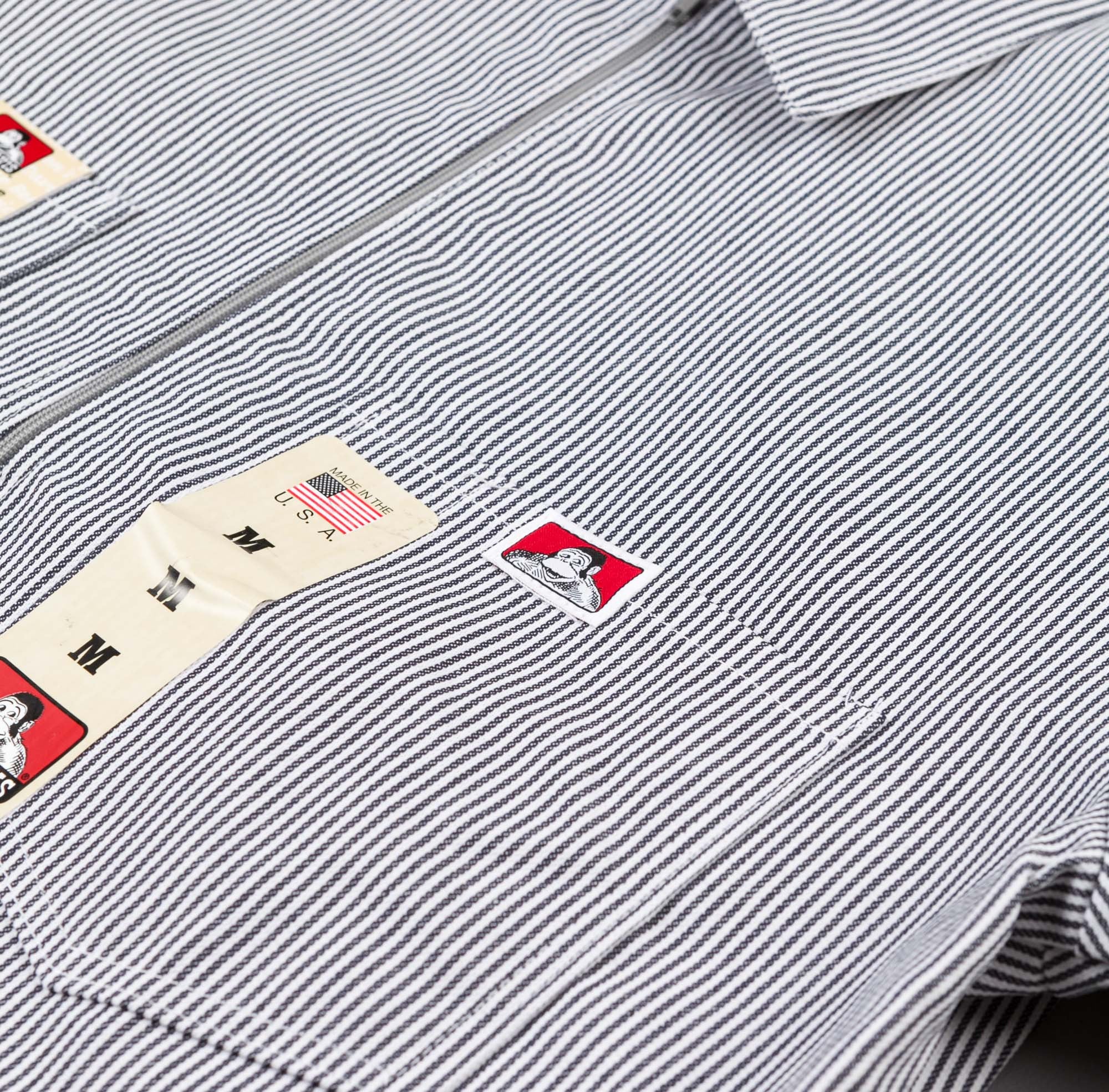 Ben Davis 1/2 Zip Shirt - Hickory Stripe | Flatspot