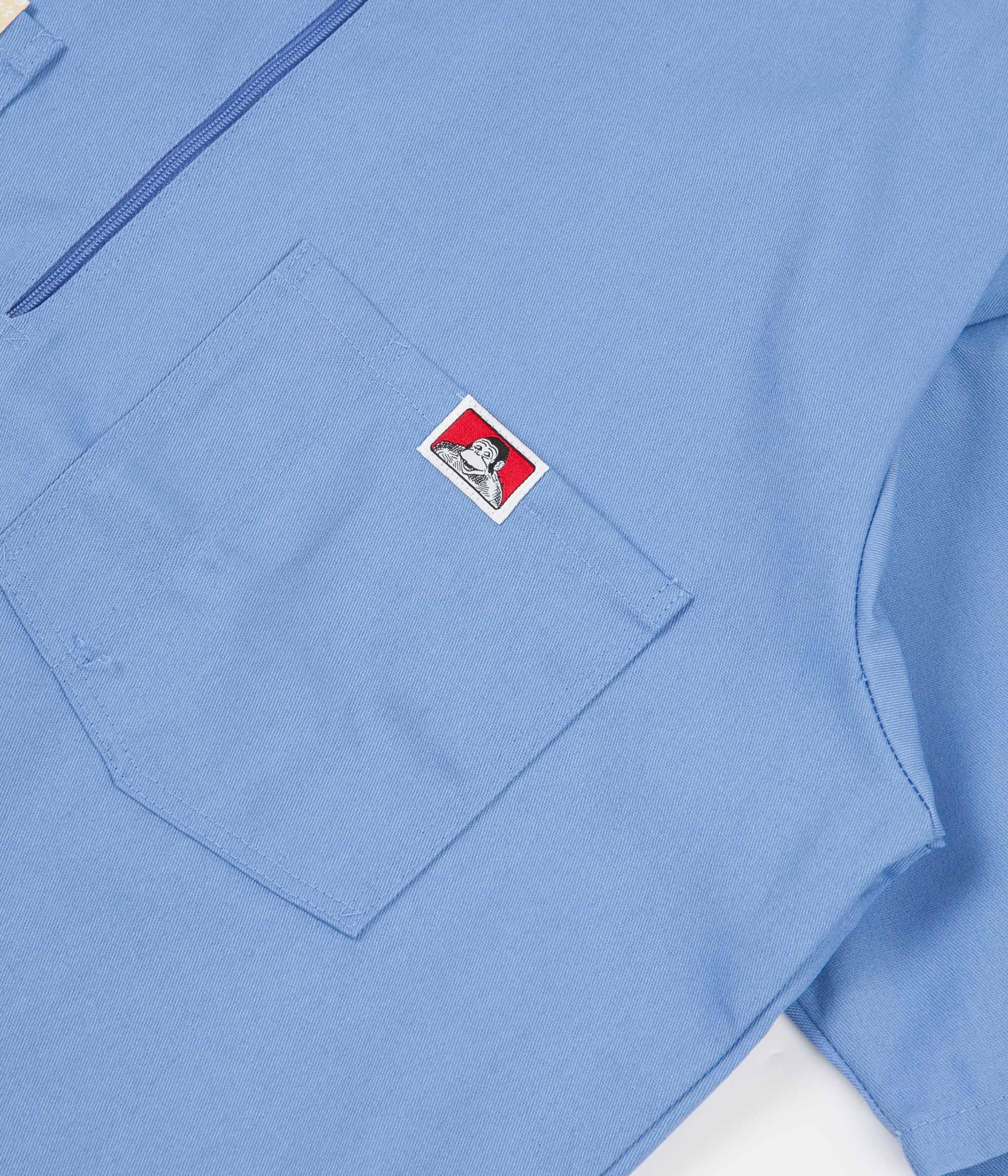 Ben Davis 1/2 Zip Shirt - Light Blue | Flatspot