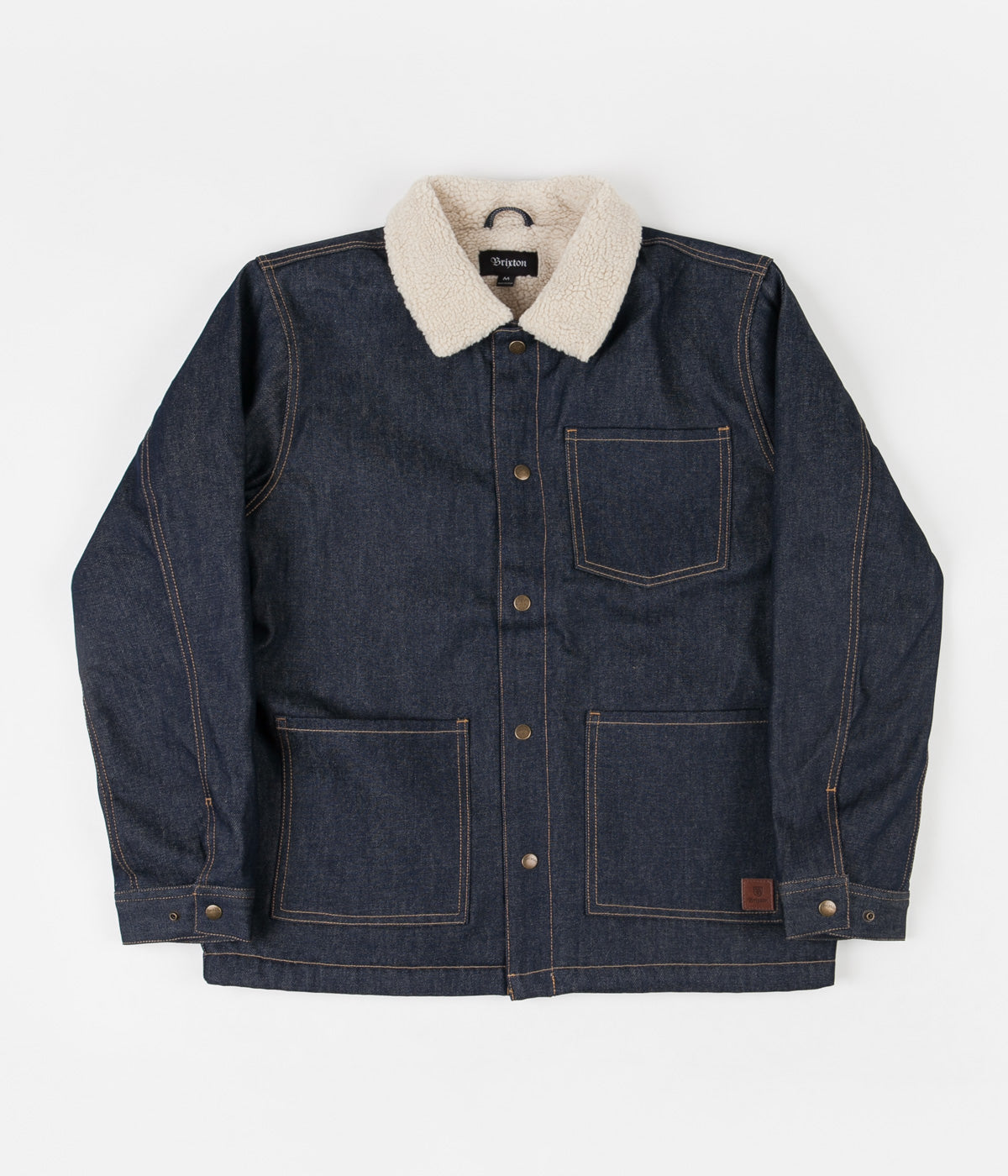 raw denim sherpa jacket