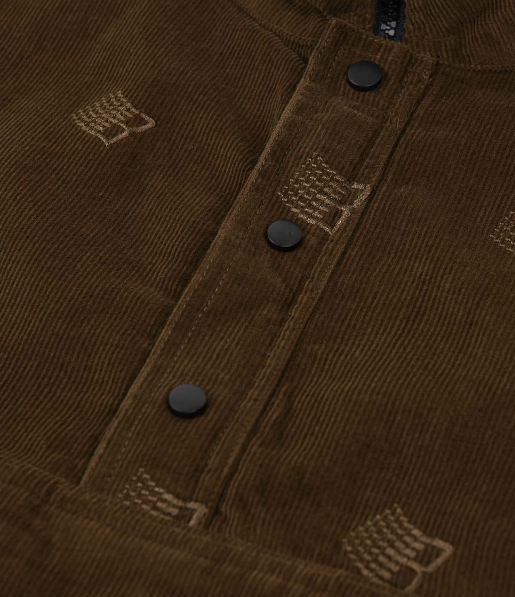 Bronze 56K All Over Embroidered Anorak - Brown | Flatspot