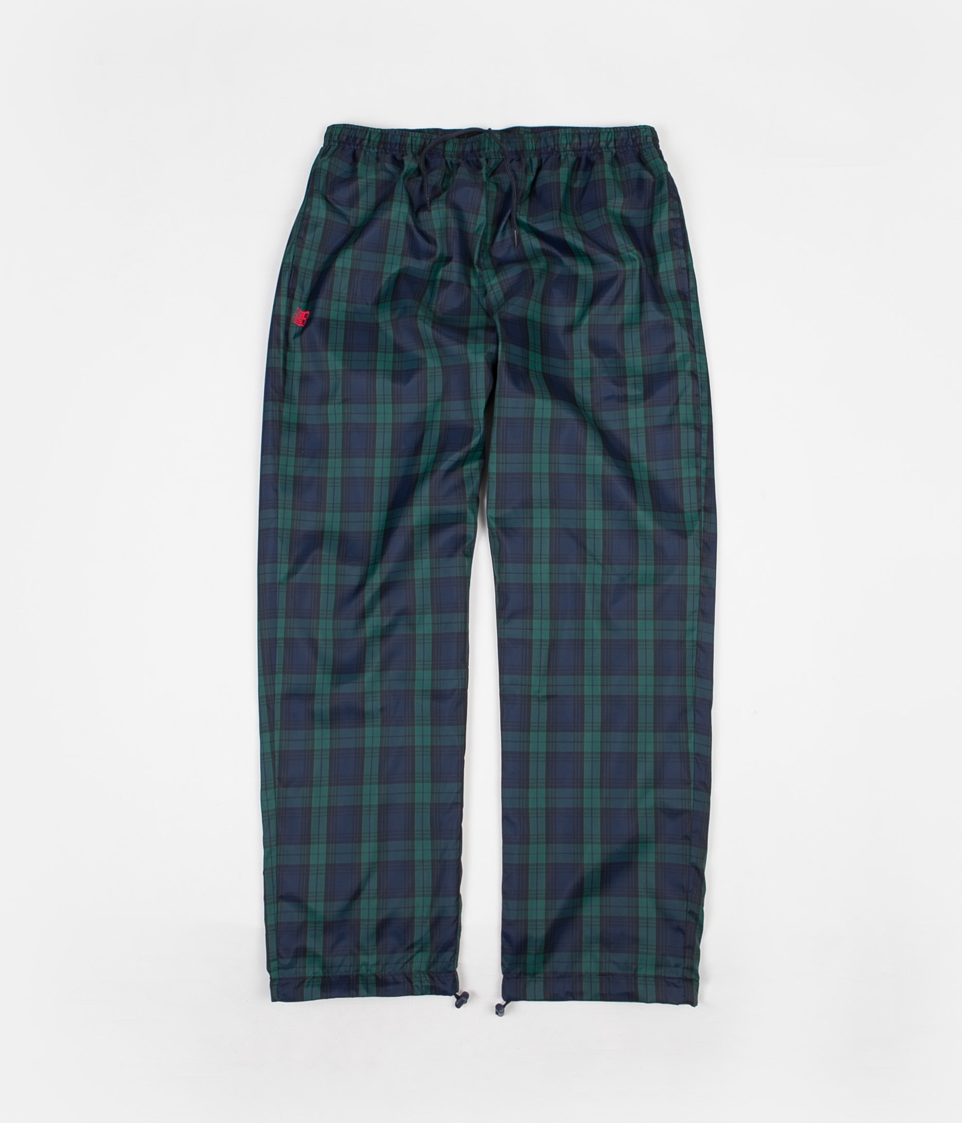 grey plaid track pants