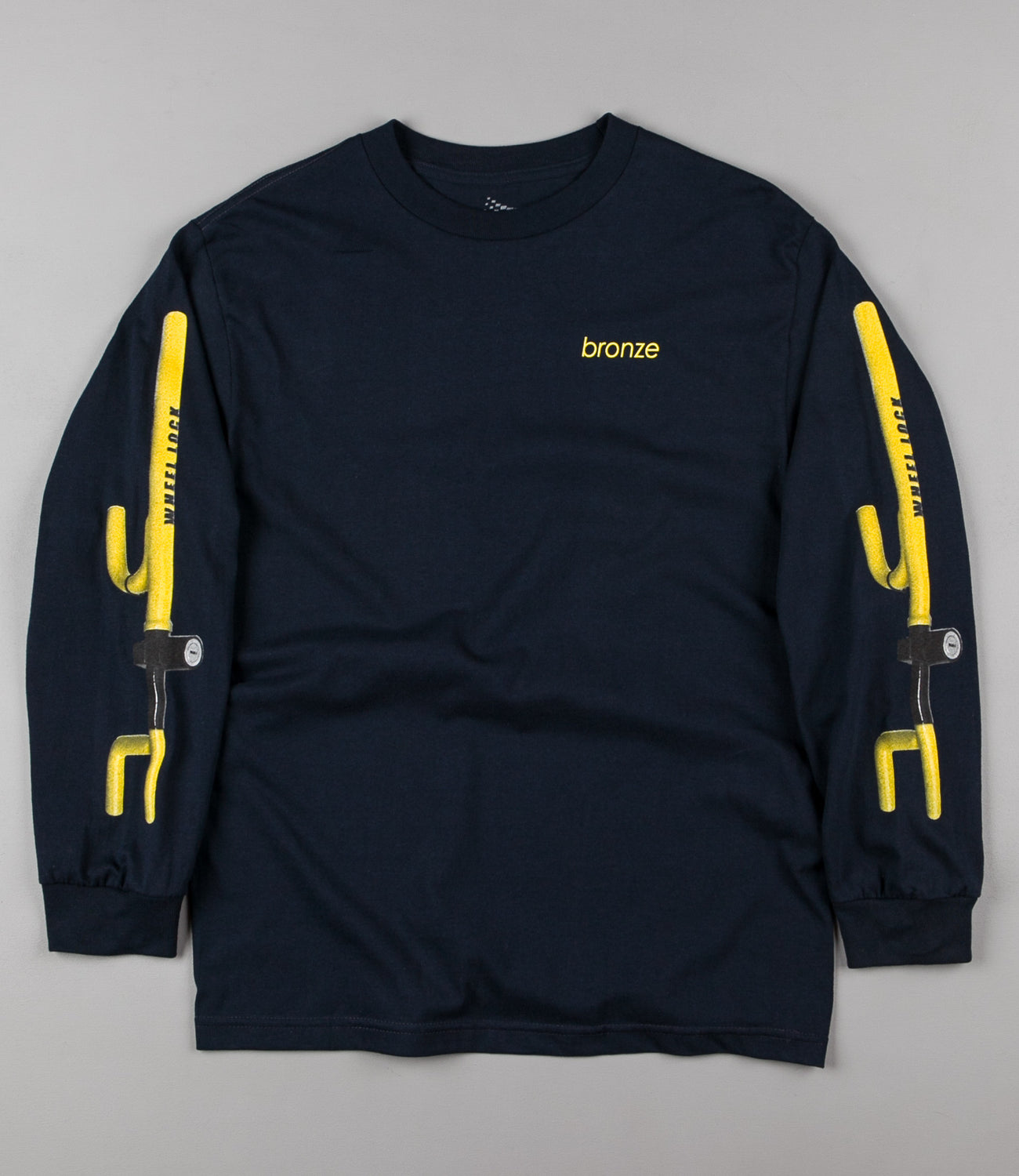 Bronze 56K The Club Long Sleeve T-Shirt - Navy | Flatspot