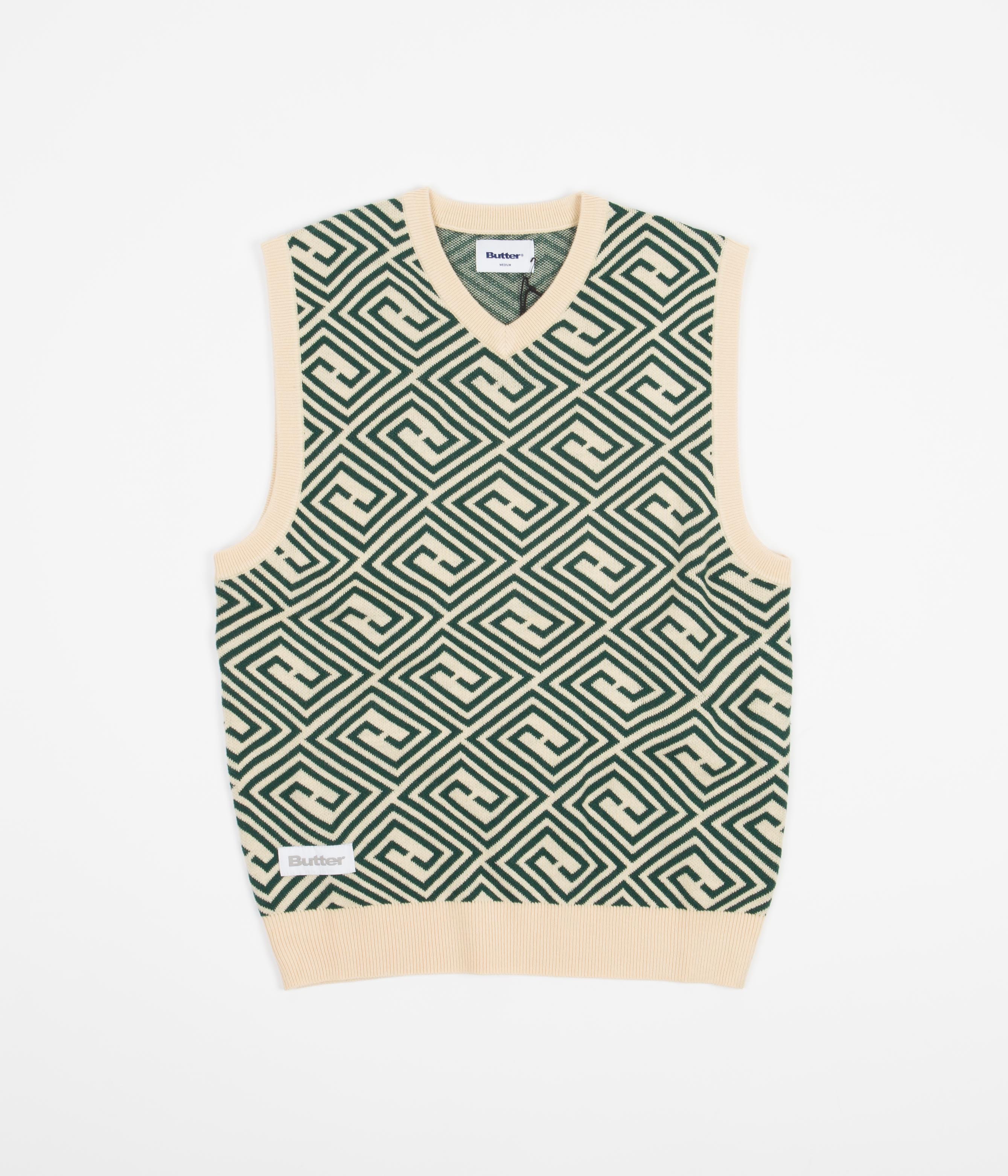 Butter Goods Athena Knitted Vest - Cream | Flatspot