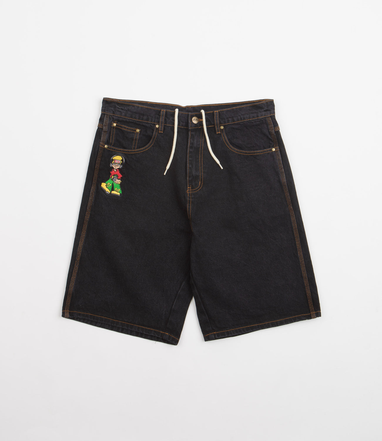 Butter Goods Bass Denim Shorts - Washed Black | Flatspot