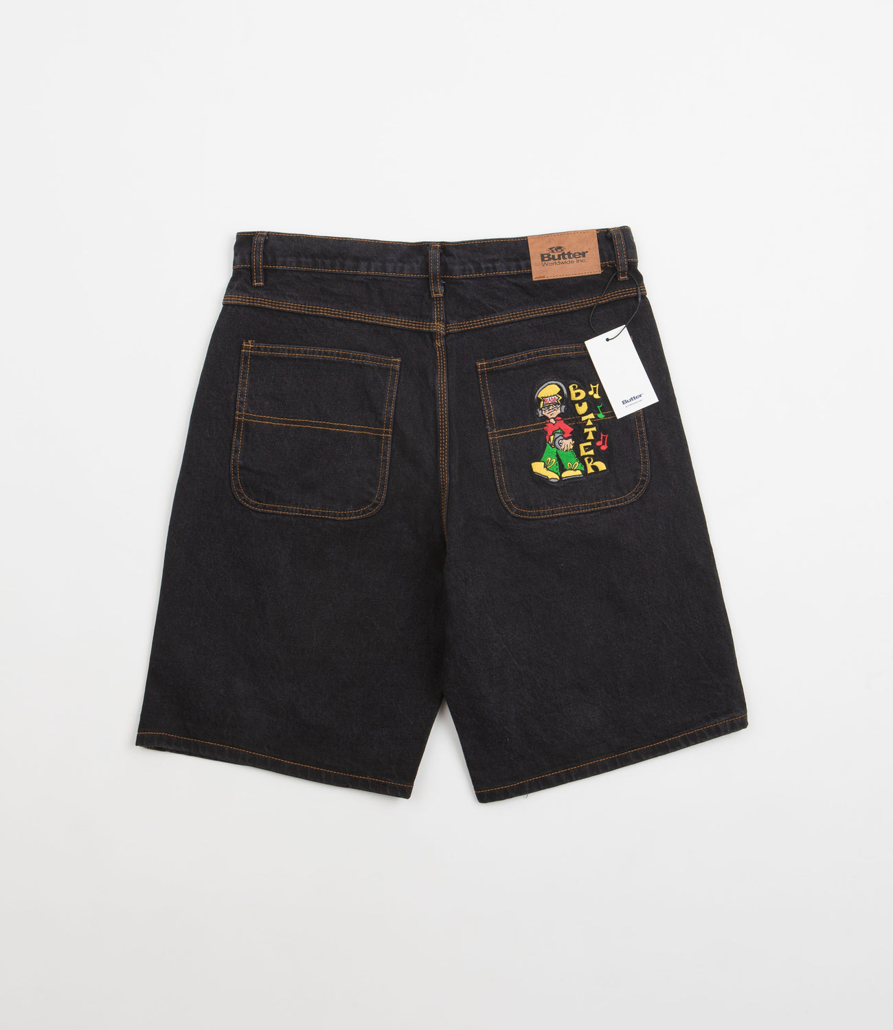 Butter Goods Bass Denim Shorts - Washed Black | Flatspot