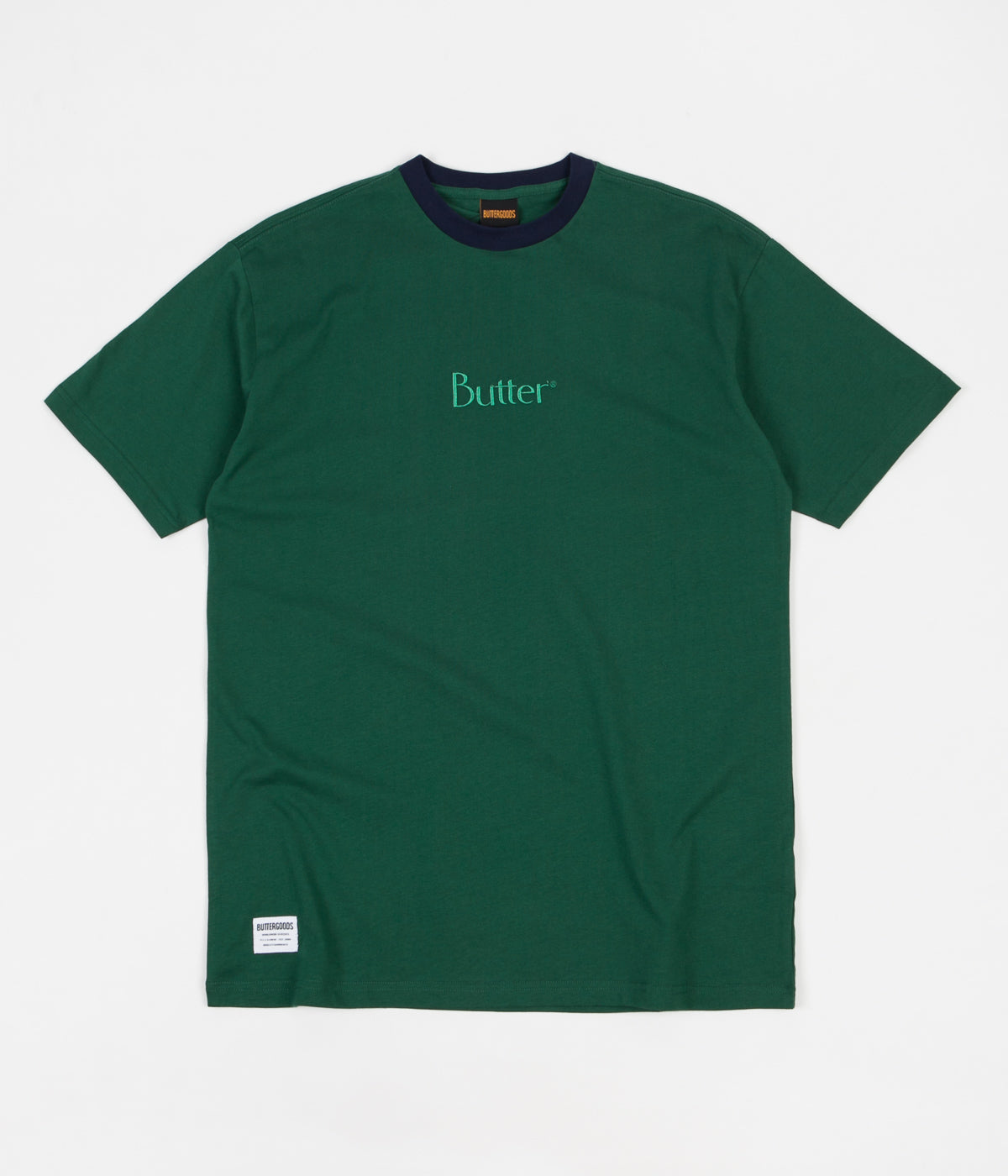 Ringer Tee - Solid Forest Green