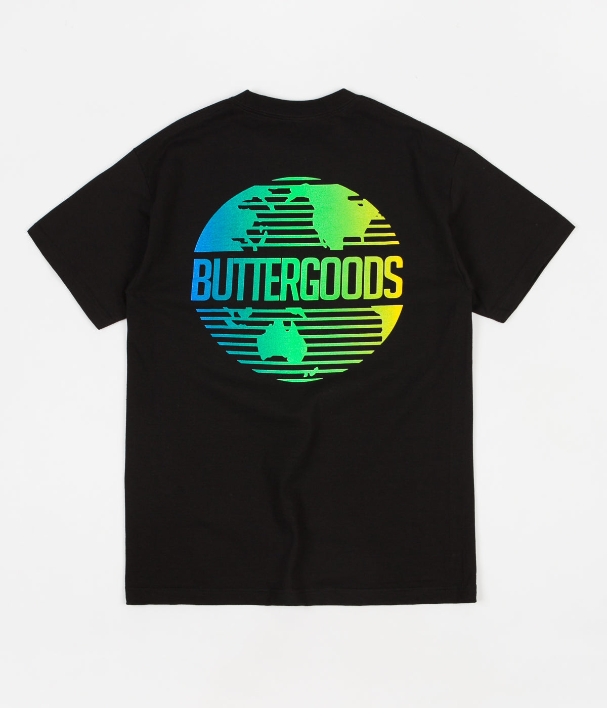 Butter Goods Gradient Worldwide T-Shirt - Black | Flatspot