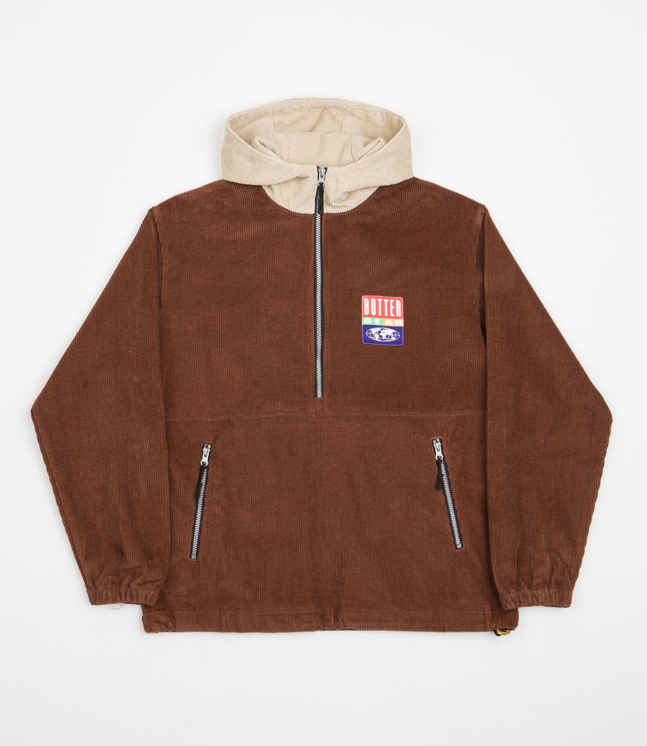 Butter Goods High Wale Cord Pullover Jacket - Rust | Flatspot