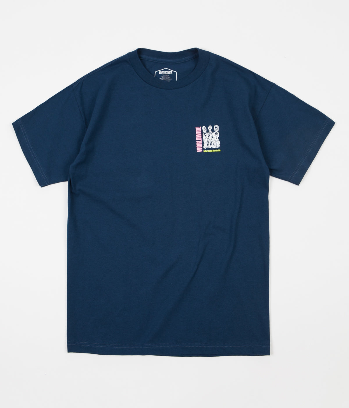 Butter Goods Temple T-Shirt - Harbour Blue | Flatspot