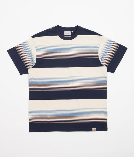 Carhartt Hanmore T-Shirt - Hanmore Stripe / Mizar | Flatspot