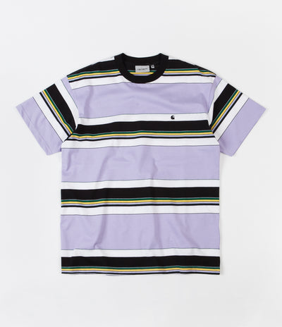 Carhartt Ozark Stripe T-Shirt - Soft Lavender | Flatspot