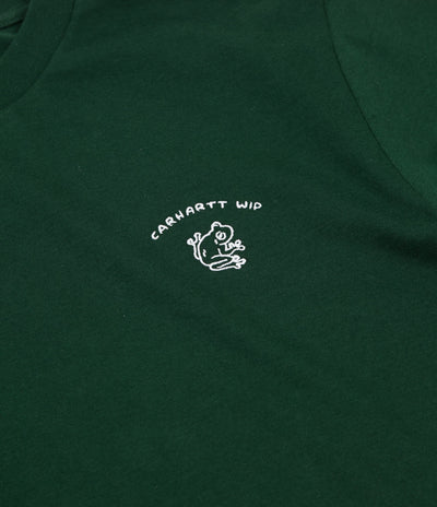 Carhartt Reverse Midas T-Shirt - Bottle Green / White | Flatspot