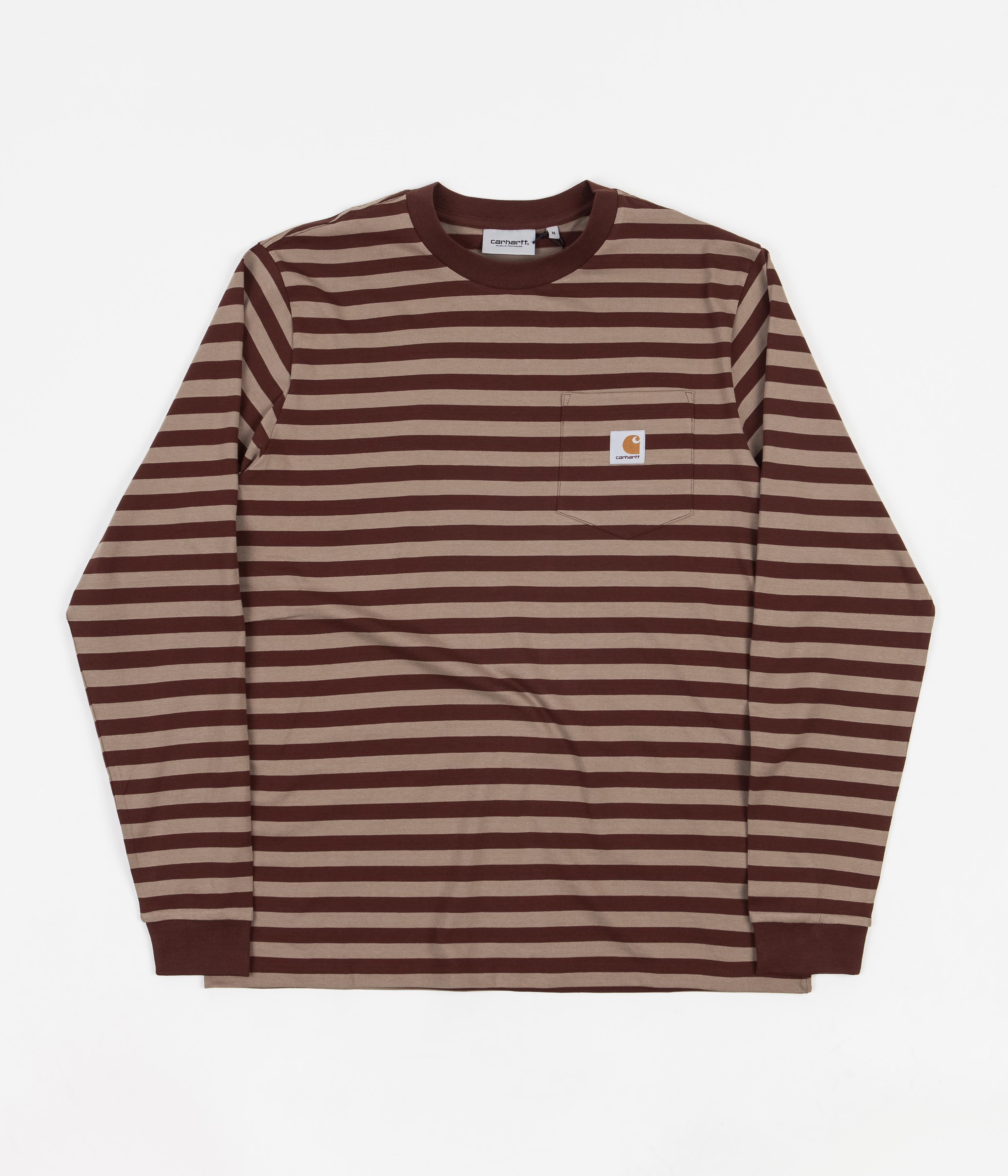 Carhartt Scotty Pocket Long Sleeve T-Shirt - Scotty Stripe / / | FitforhealthShops