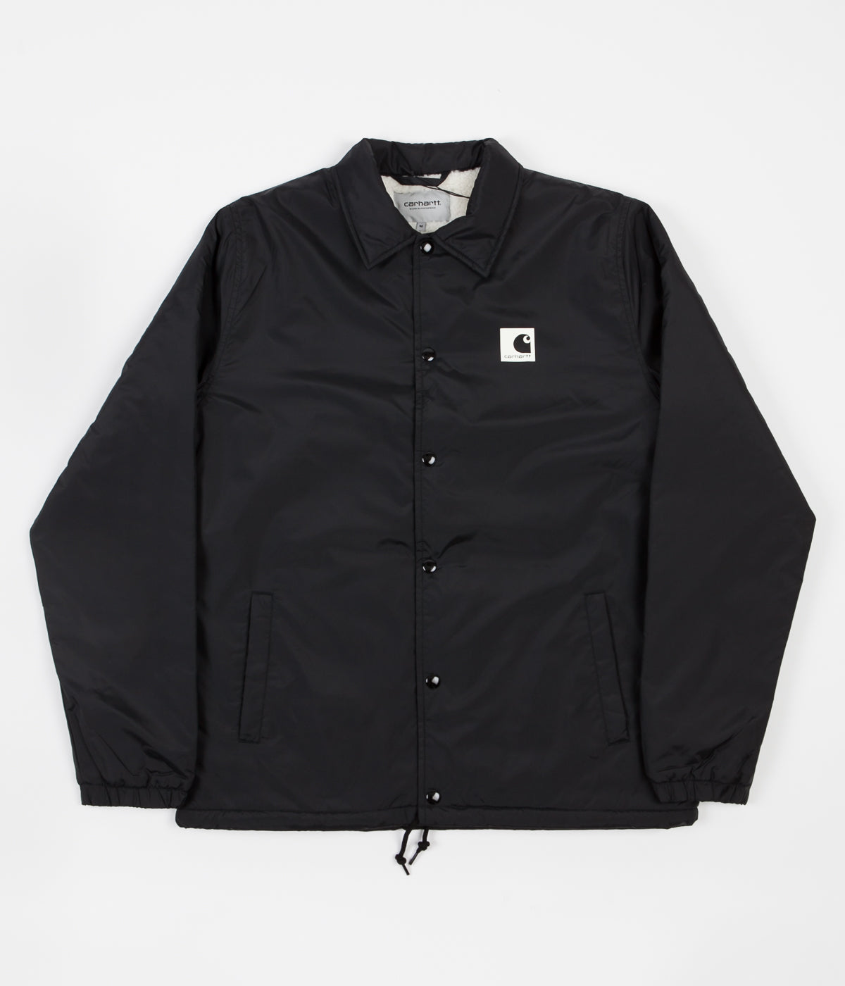 Carhartt Sports Pile Coach Jacket - Black | Flatspot