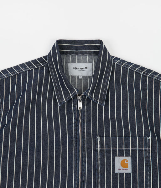 Carhartt Trade Short Sleeve Shirt - Dark Navy / Wax / Rinsed | Flatspot