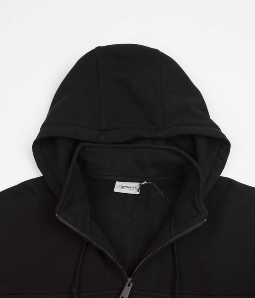 Carhartt Wade Half Zip Hoodie - Black | Flatspot