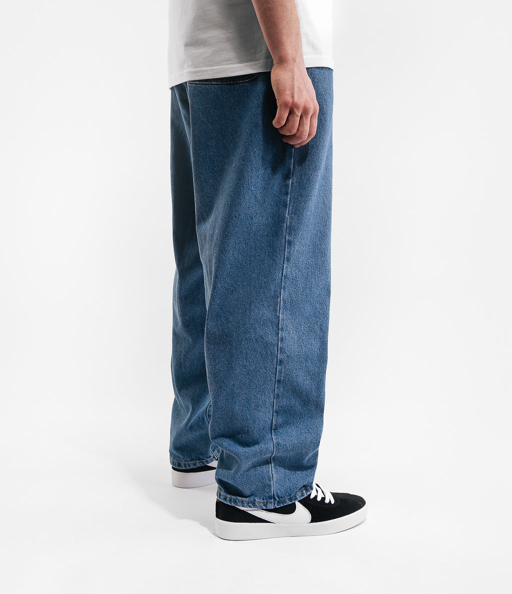 Cash Only Baggy Jeans - Washed Indigo | Flatspot