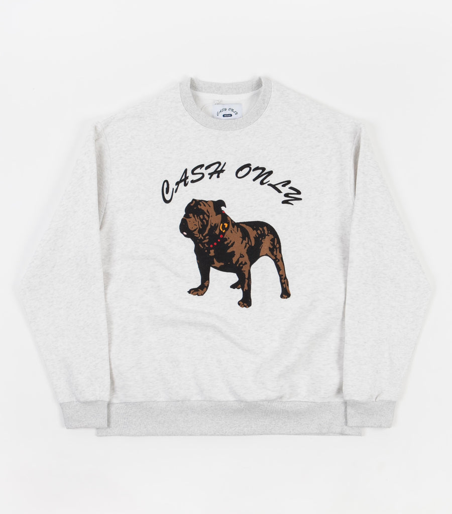 Bulldog Crewneck Sweatshirt - Ash Grey 