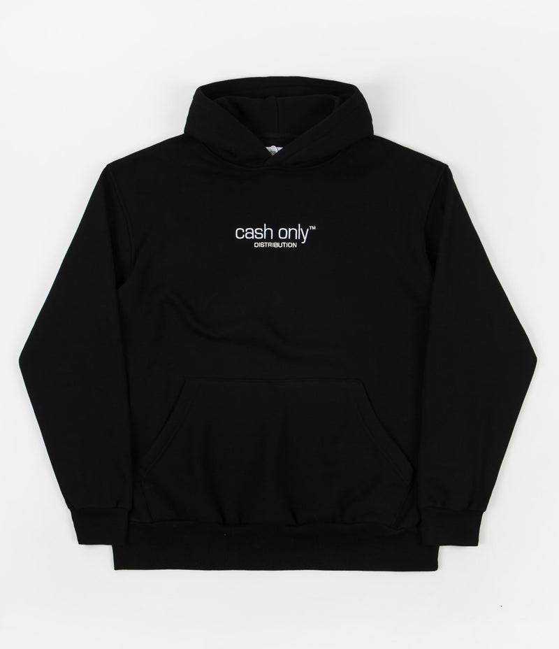 Cash Only Corp Logo Hoodie - Black | Flatspot