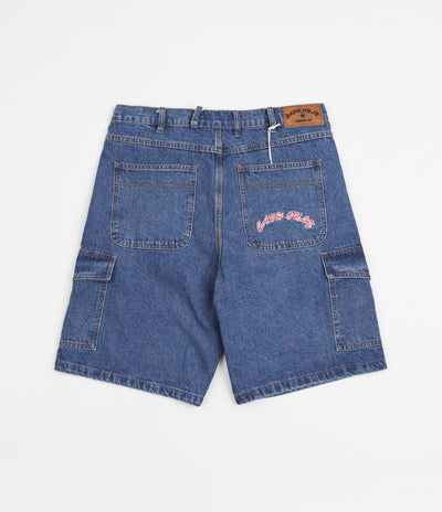 Cash Only Denim Cargo Shorts - Washed Indigo | Flatspot