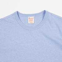 baby blue champion t shirt