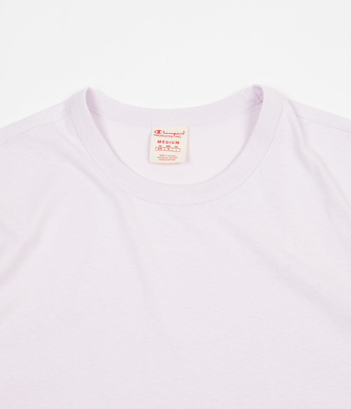 light purple champion t shirt