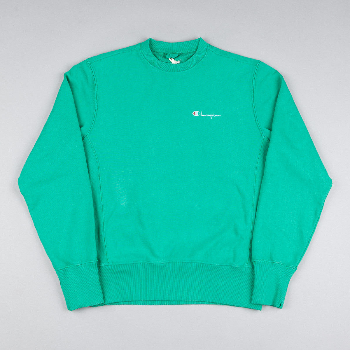 Champion Classic Reverse Weave Crewneck Sweatshirt - Green | Flatspot