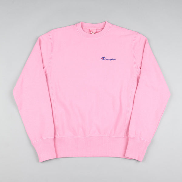 Champion Classic Reverse Weave Crewneck Sweatshirt - Pink | Flatspot