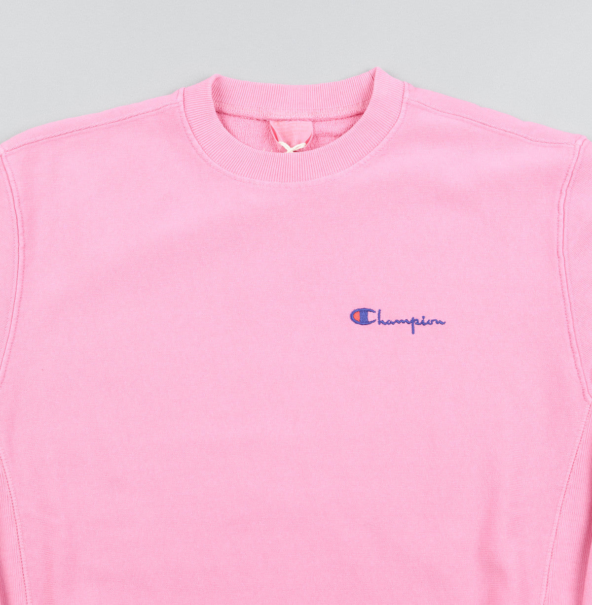 Champion Classic Reverse Weave Crewneck Sweatshirt Pink Flatspot