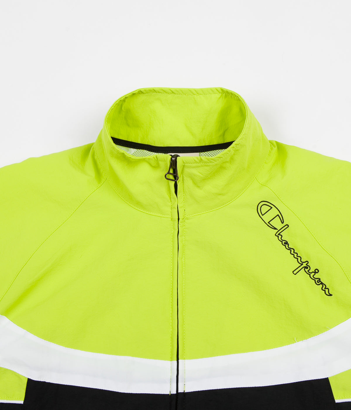 black and neon green tracksuit