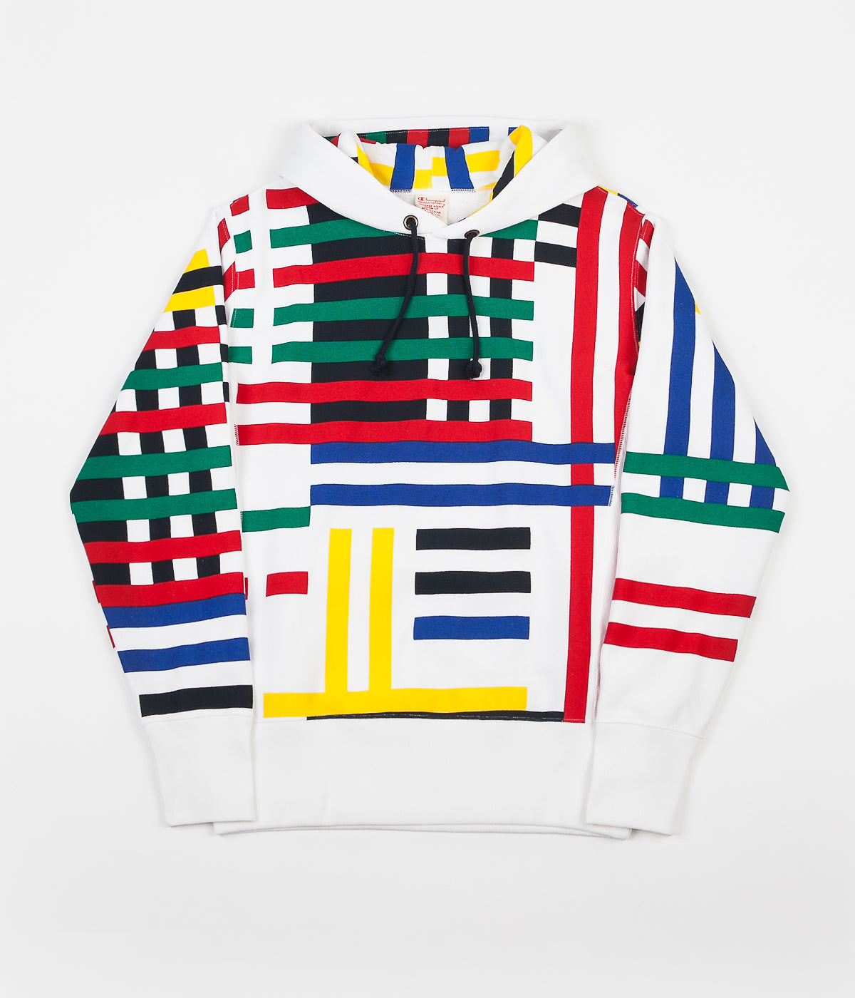 champion multi logo sleeve hoodie