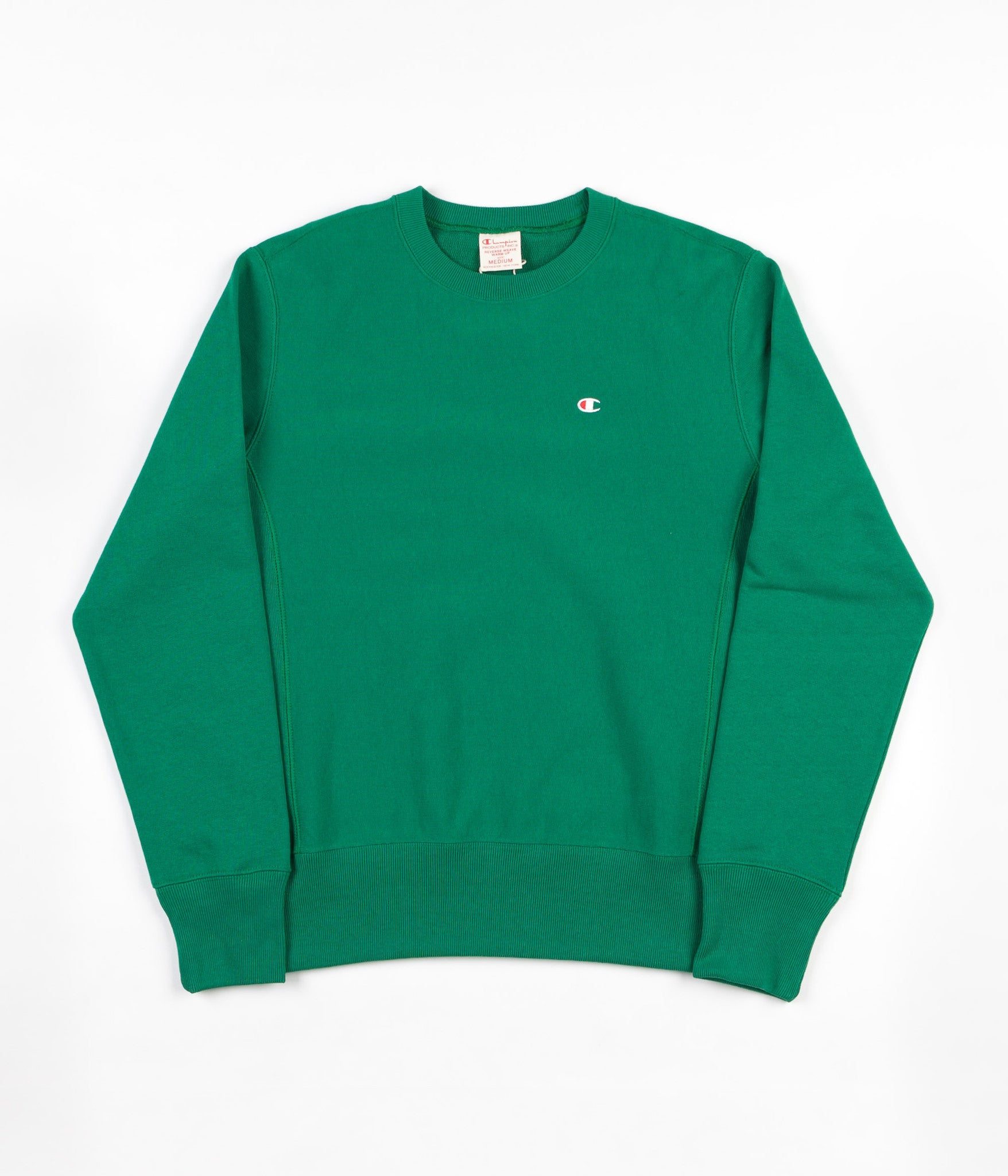 Champion Reverse Weave Classic Crewneck Sweatshirt - Green | Flatspot