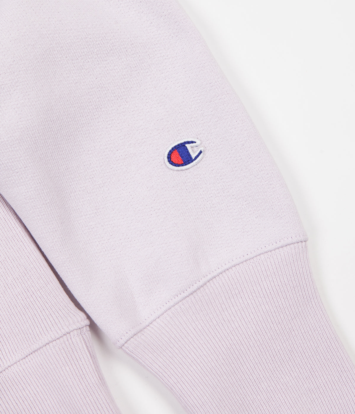 light purple champion crewneck