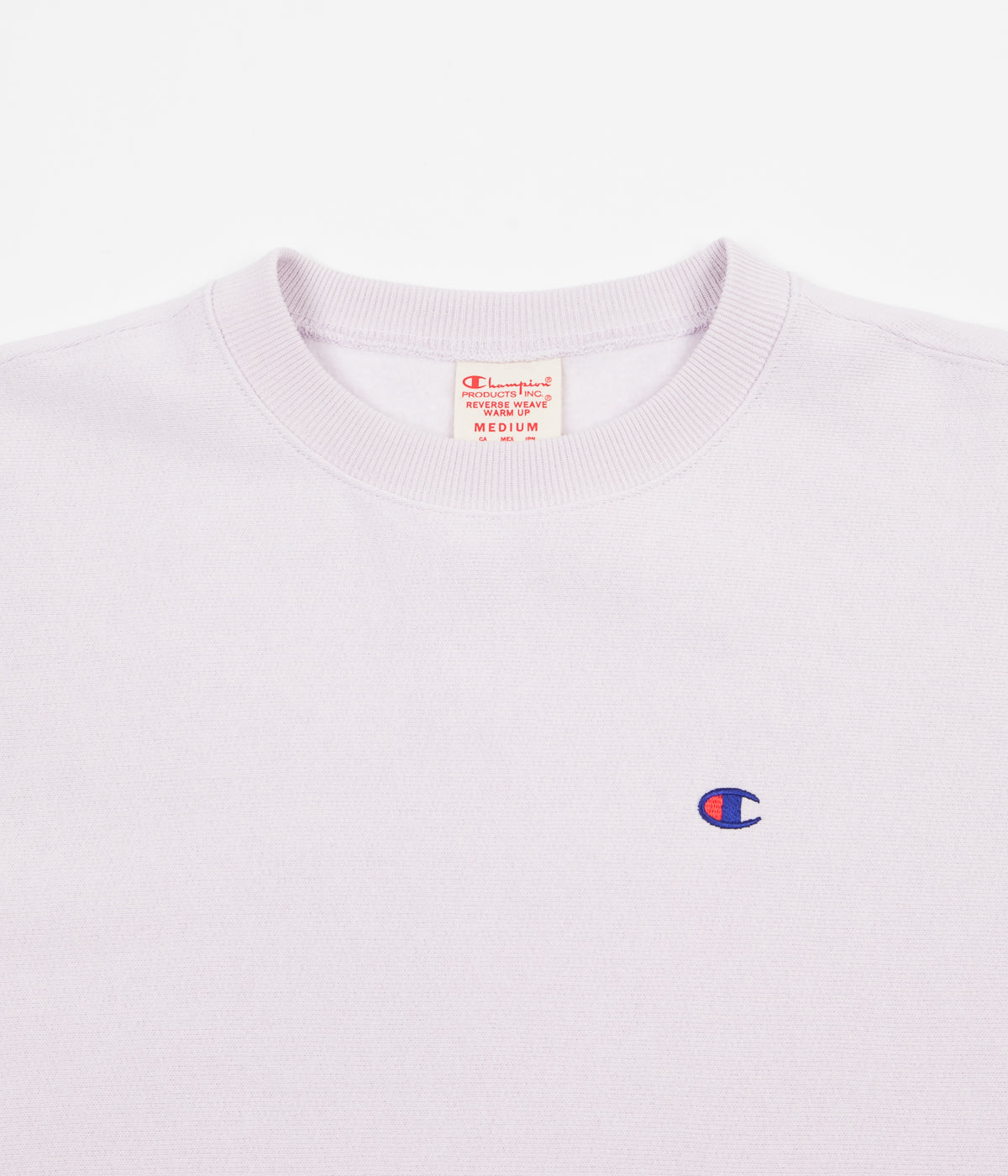 light purple champion crewneck