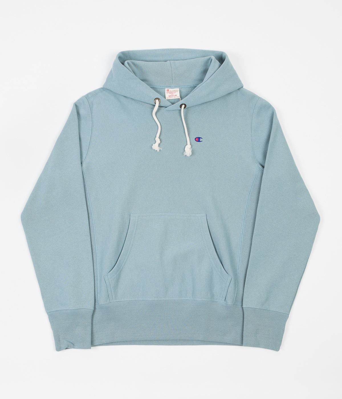 champion reverse weave blue hoodie