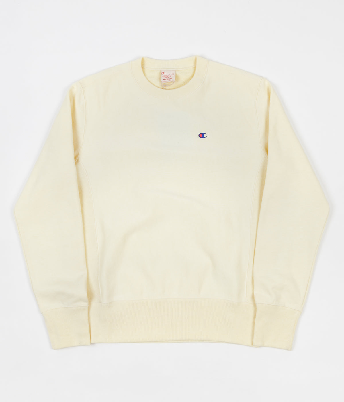 champion reverse weave sweatshirt yellow