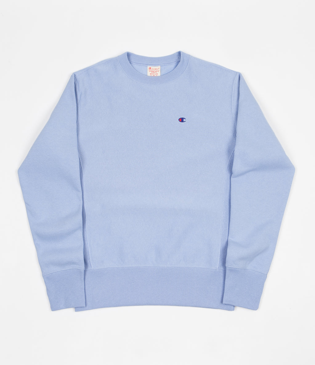 Champion Reverse Weave Classic Crewneck Sweatshirt - Light Blue | Flatspot