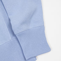 light blue champion crewneck sweatshirt