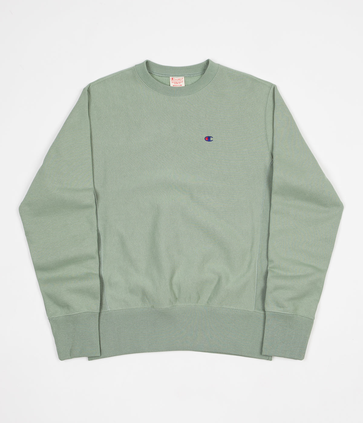 Champion Reverse Weave Classic Crewneck Sweatshirt - Light Green | Flatspot