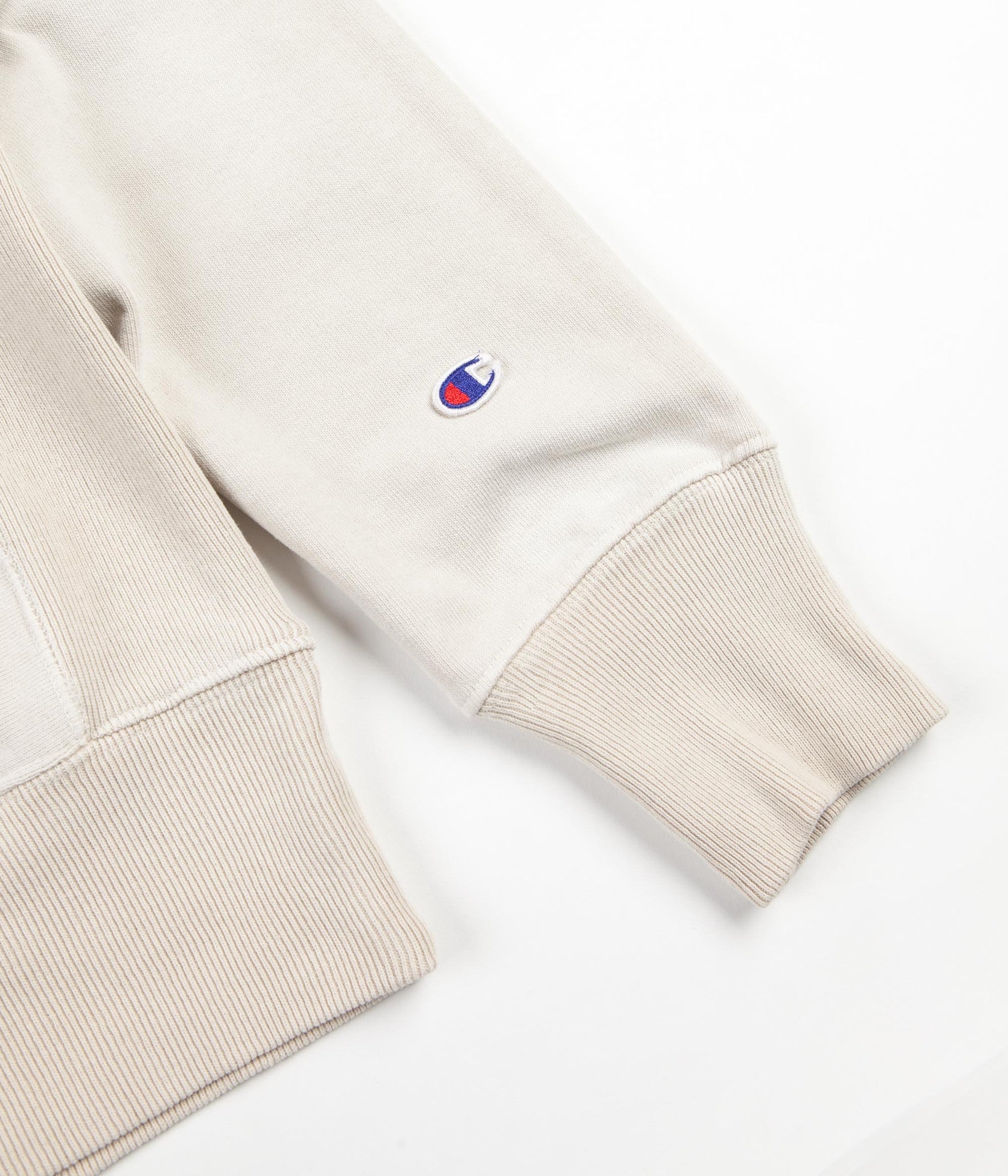 champion reverse weave hoodie cream